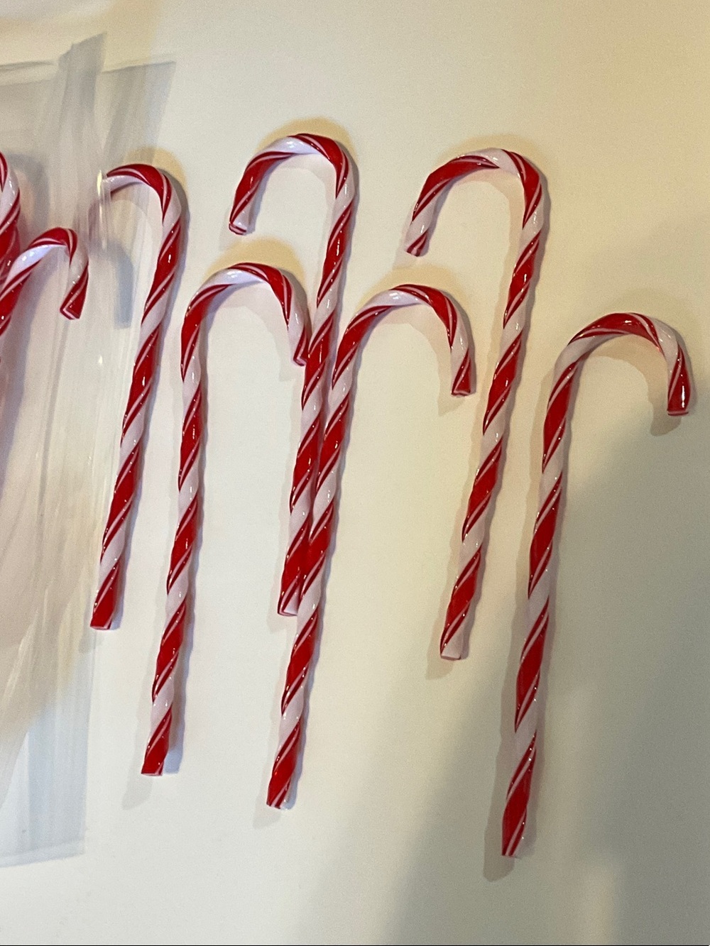Holiday Red & White Candy Cane Decorations Festive Set of 100